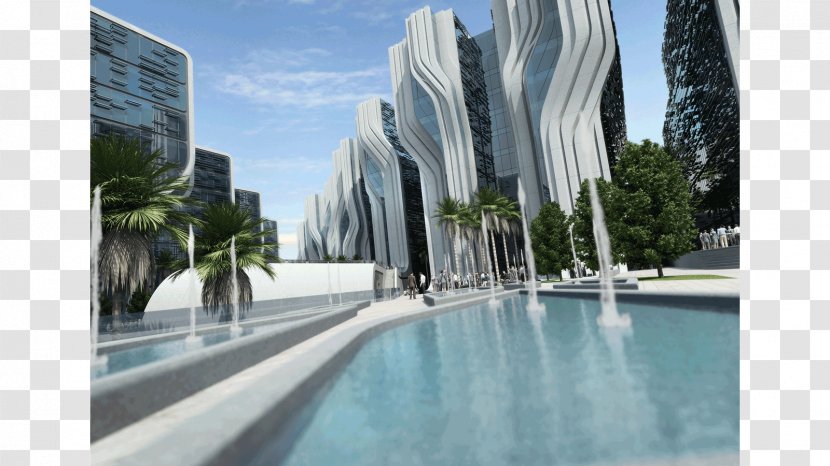 Grand Nile Tower Hotel CityLife Zaha Hadid Architects Architecture - Swimming Pool - Petal Shaped Transparent PNG