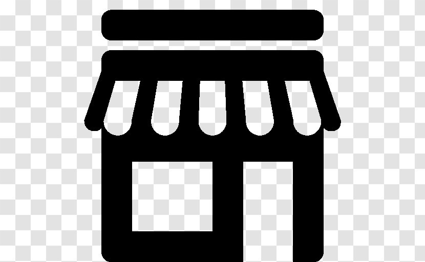 Black & White Retail Shopping Icon Design - Symbol - Text Transparent PNG