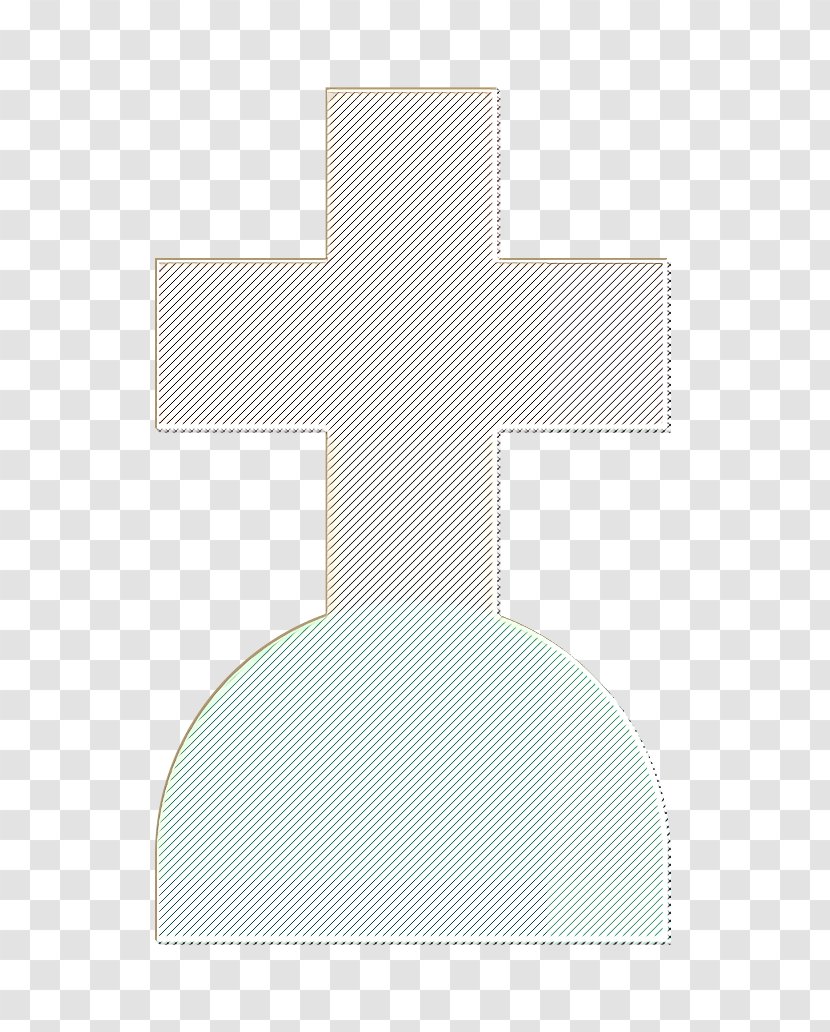 Cross Icon Grave Halloween - Symmetry Religious Item Transparent PNG