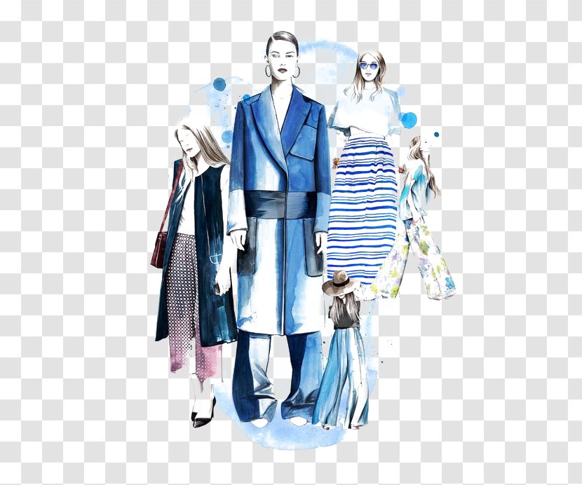 Fashion Illustration Drawing Model - Robe Transparent PNG