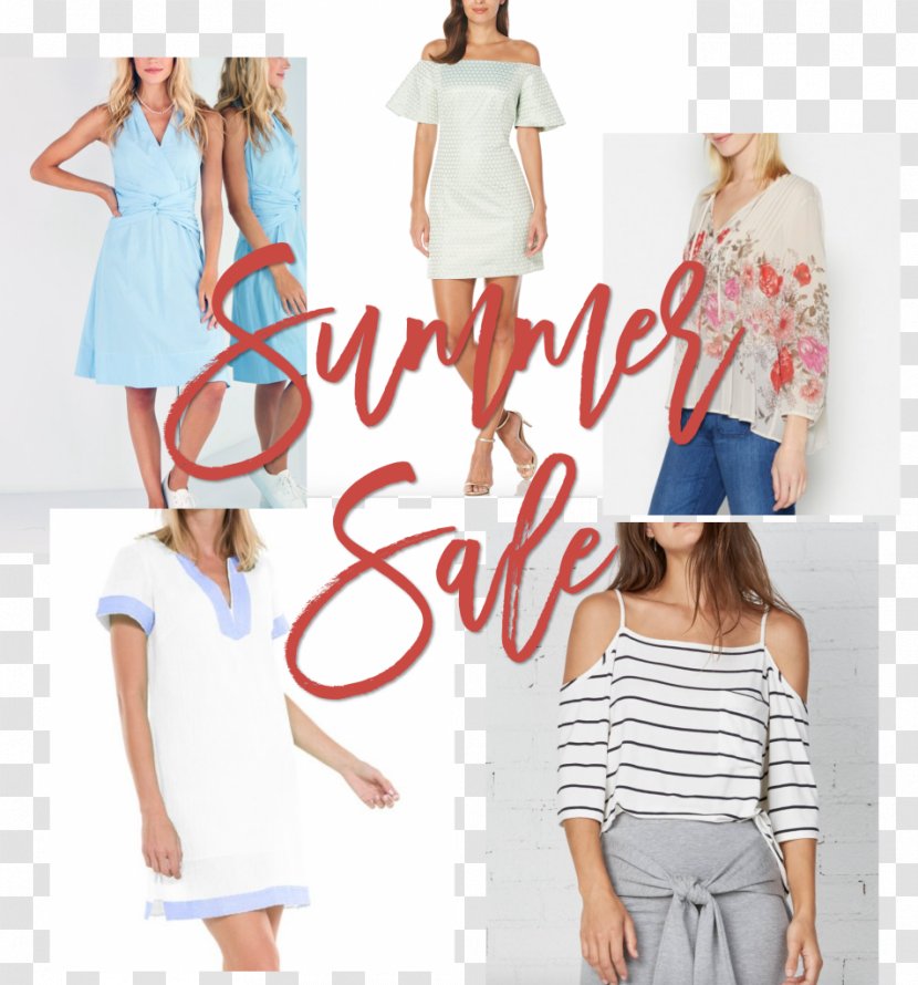 T-shirt Shoulder Dress Pattern Clothing - Silhouette - Summer Sale Tag Transparent PNG