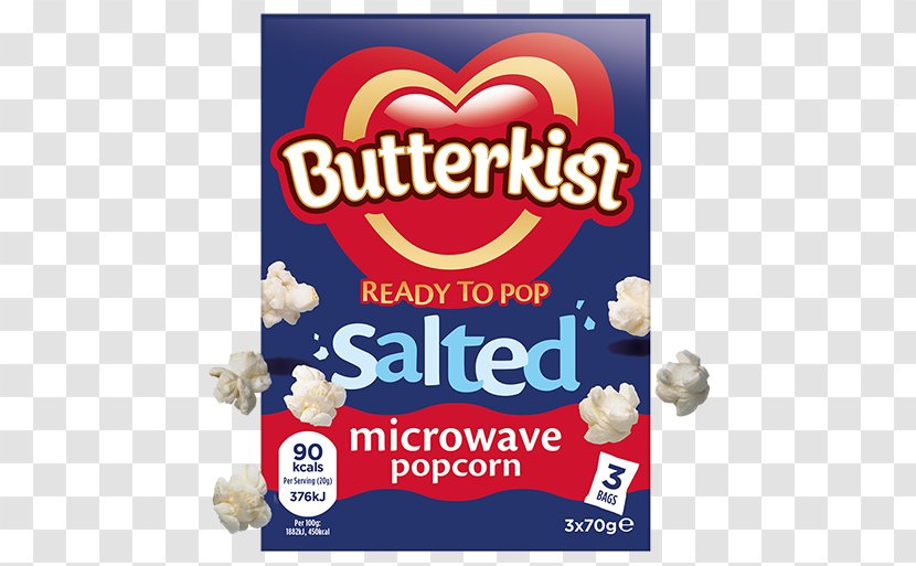 Microwave Popcorn Butterkist Salt Ovens - Flavor Transparent PNG