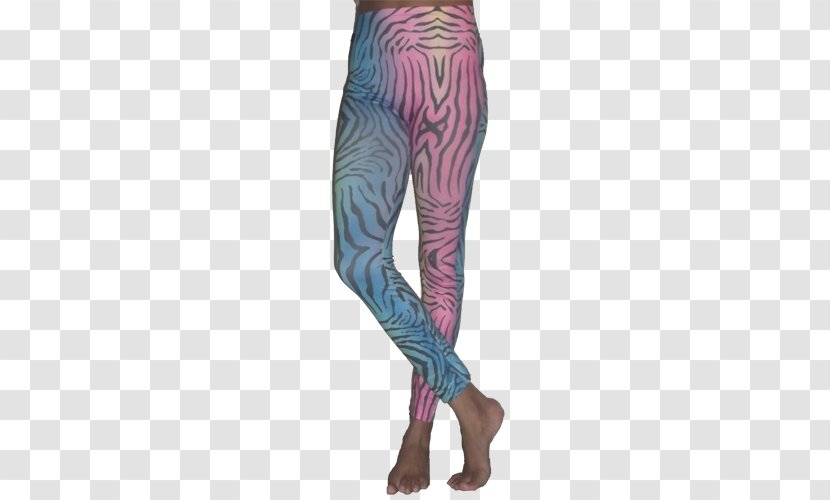 Cross Print Leggings Animal Zebra Spandex - Tree Transparent PNG