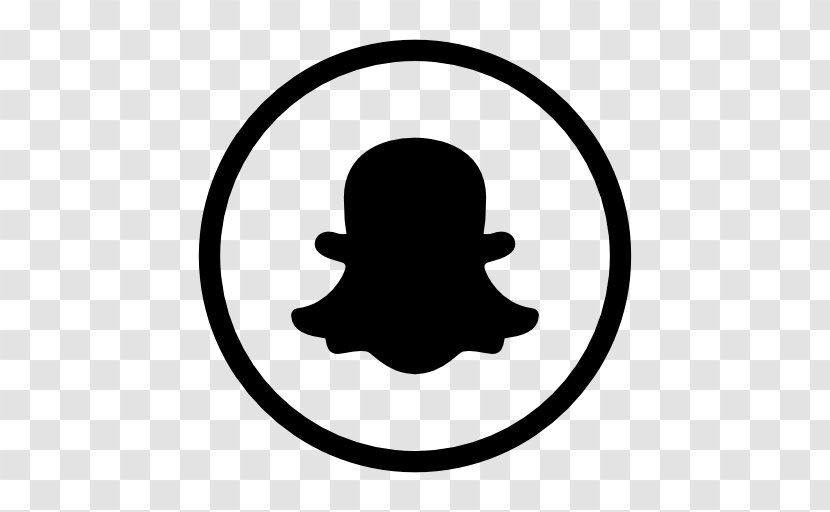 Using Snapchat Logo Social Media Black And White Transparent PNG