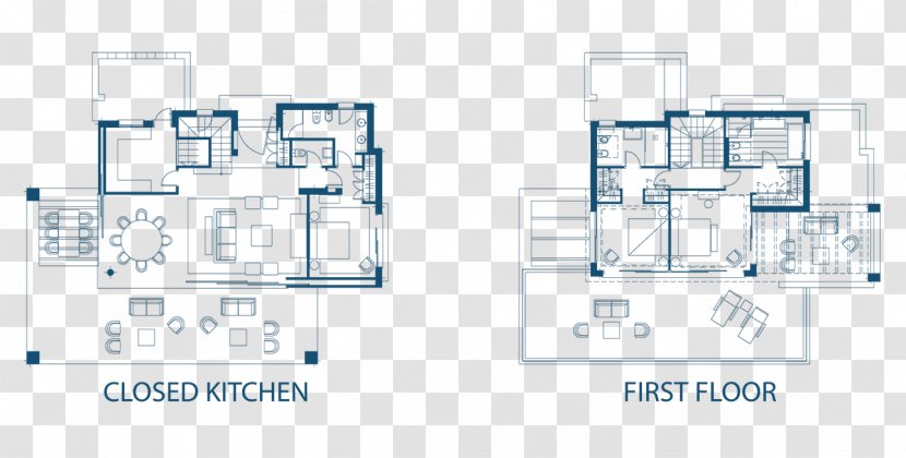 Floor Plan House - Building - Kitchen PLAN Transparent PNG
