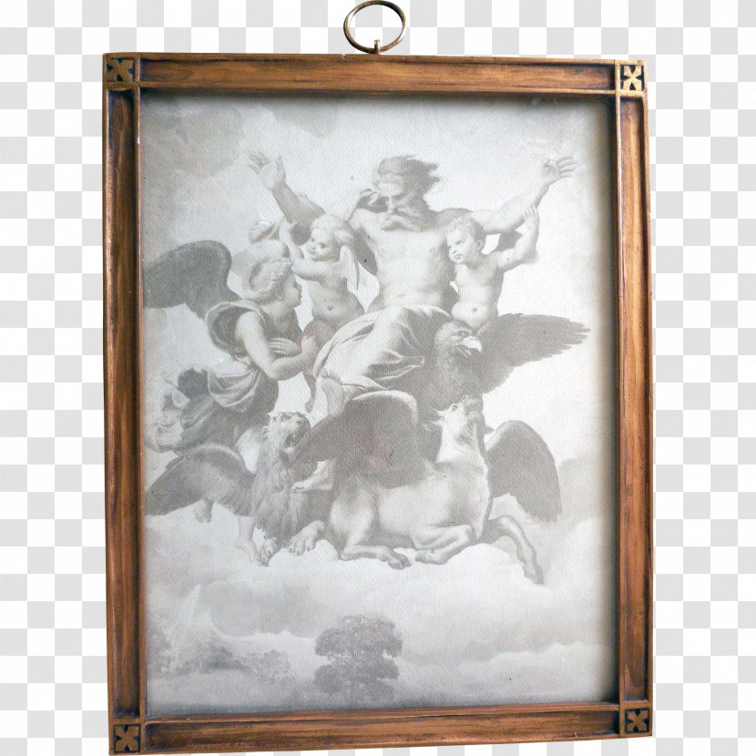 Ezekiel's Vision Palazzo Pitti Sistine Madonna Painting Of Foligno - Antique - Gilt Transparent PNG