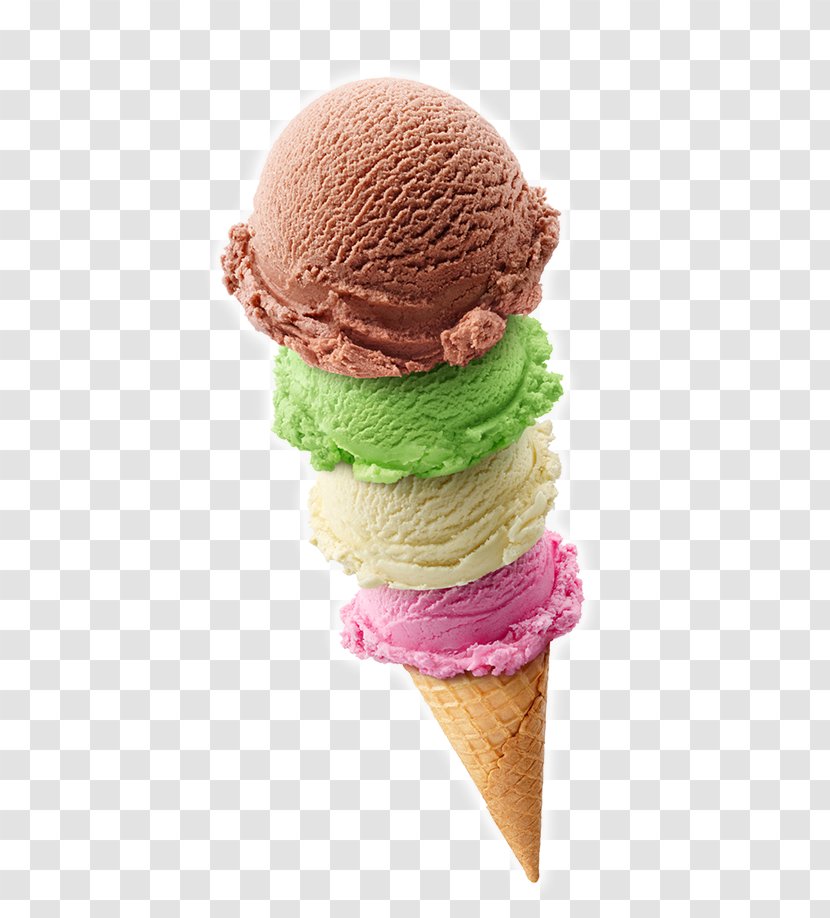Ice Cream Cones Neapolitan Food Scoops - Tree Transparent PNG