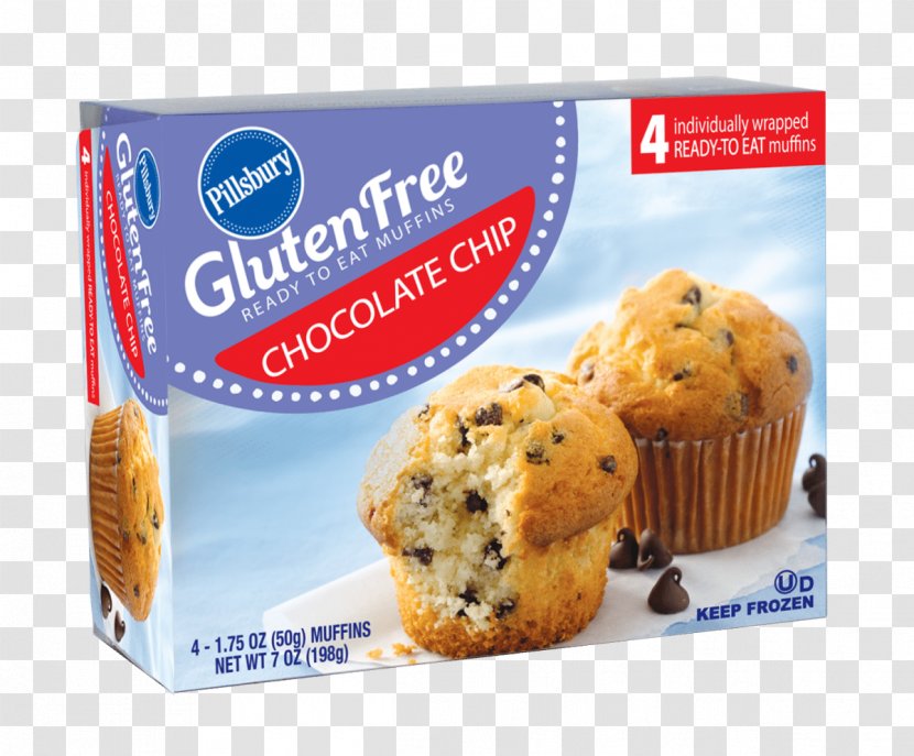 Muffin Baking Chocolate Chip Gluten-free Diet - Baked Goods Transparent PNG