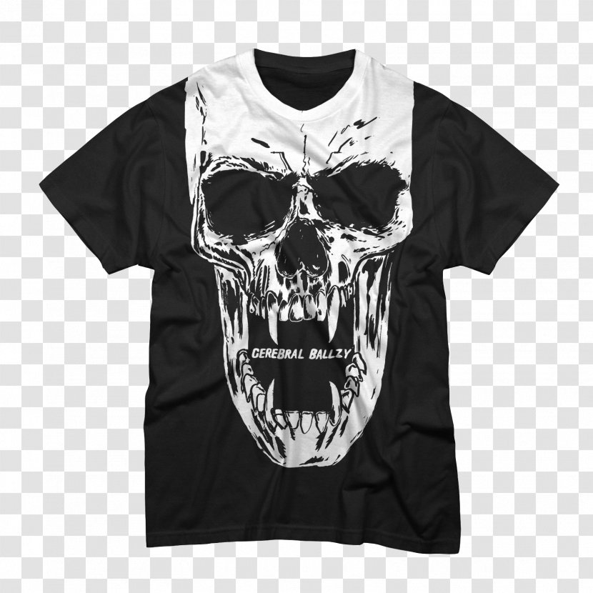 T-shirt Skull A Farewell To Kings Clothing - Fashion Print Transparent PNG