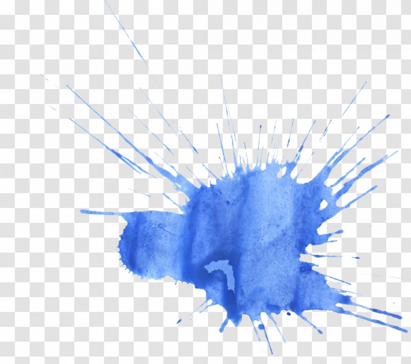 Watercolor Painting Blue Transparent PNG