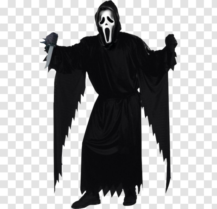 Ghostface Robe Costume Party Scream - Mask Transparent PNG