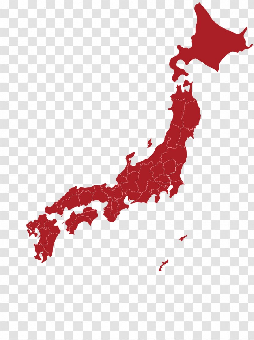 Prefectures Of Japan Map - Geography - Tourism Transparent PNG