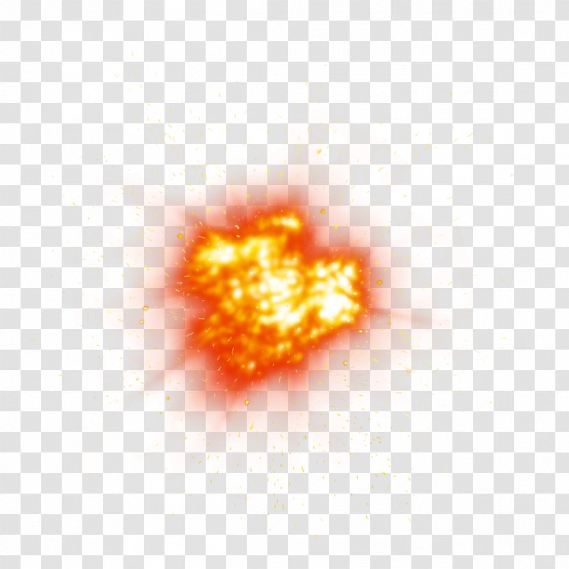 Red Powder Explodes Light - Orange Transparent PNG