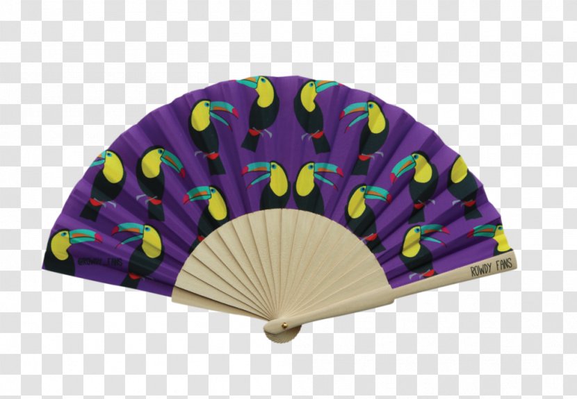 Hand Fan Rowdy Sales Screen Printing Textile - Promotional Merchandise - Holographic Ocean Transparent PNG