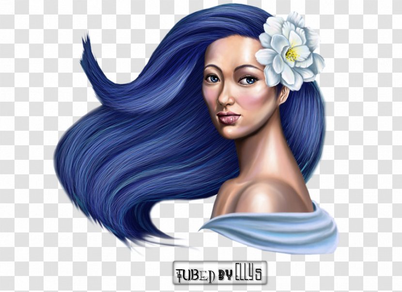 Hair Coloring Long Game Beauty - Flower - Women With Transparent PNG