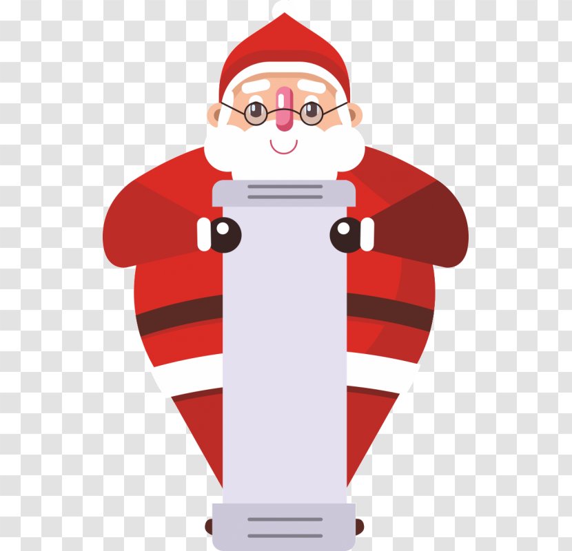 Santa Claus Christmas Drawing Gift - Flat Design Transparent PNG