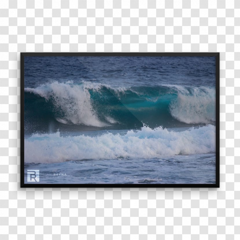 Shore T-shirt Wind Wave Sea Ocean - Aqua - 4s Shop Poster Transparent PNG