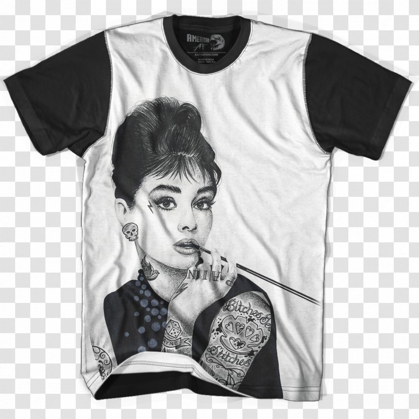 T-shirt Gangs Of New York William Poole Art Daenerys Targaryen - Monochrome - Audrey Hepburn Transparent PNG