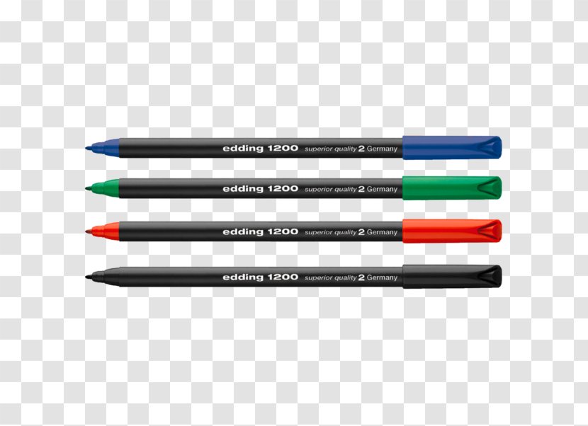 Ballpoint Pen Marker Paper Edding Transparent PNG