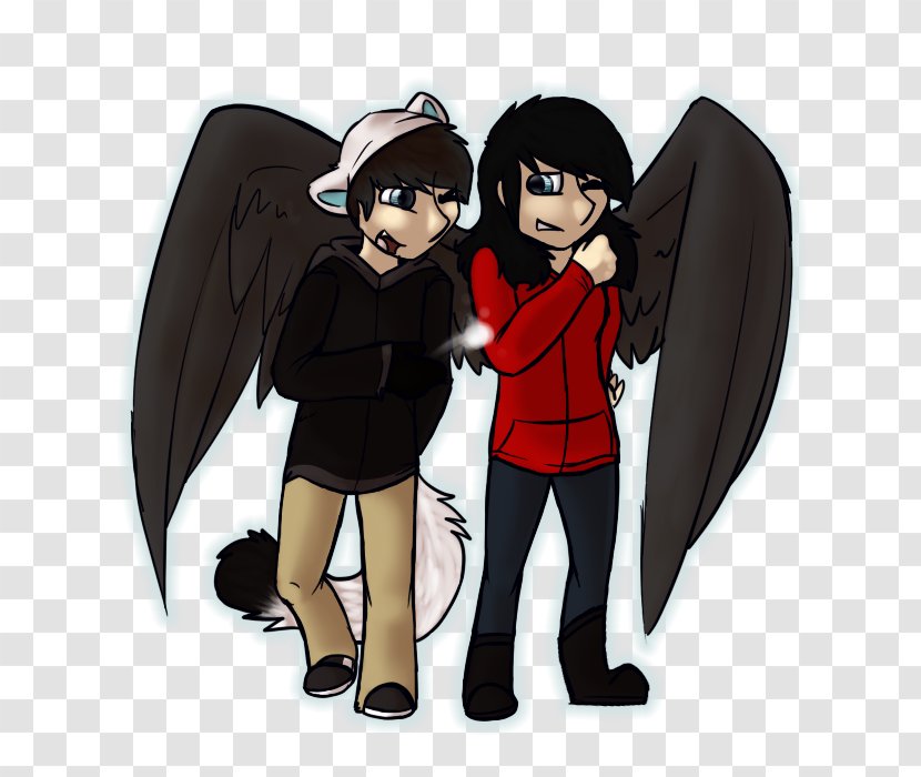 Legendary Creature Human Behavior Cartoon Friendship - Tree - Angel Watercolor Transparent PNG