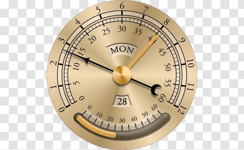 Product Design Clock - Barometer Element Transparent PNG