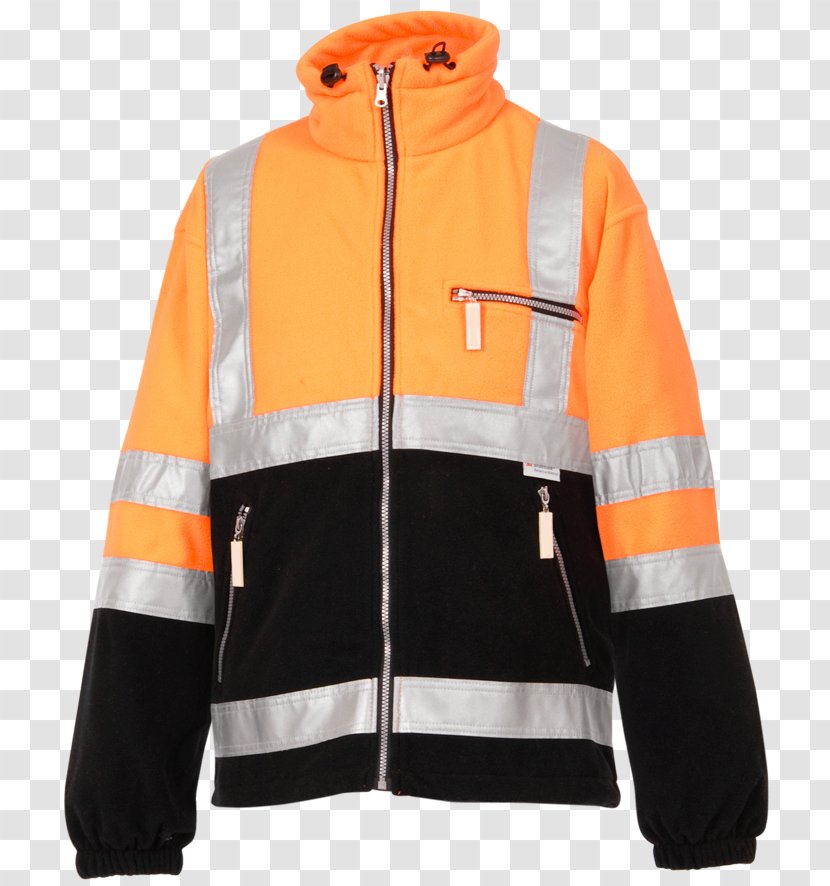 High-visibility Clothing EN340 EN343 Orange - Sleeve - Fluorescence Transparent PNG