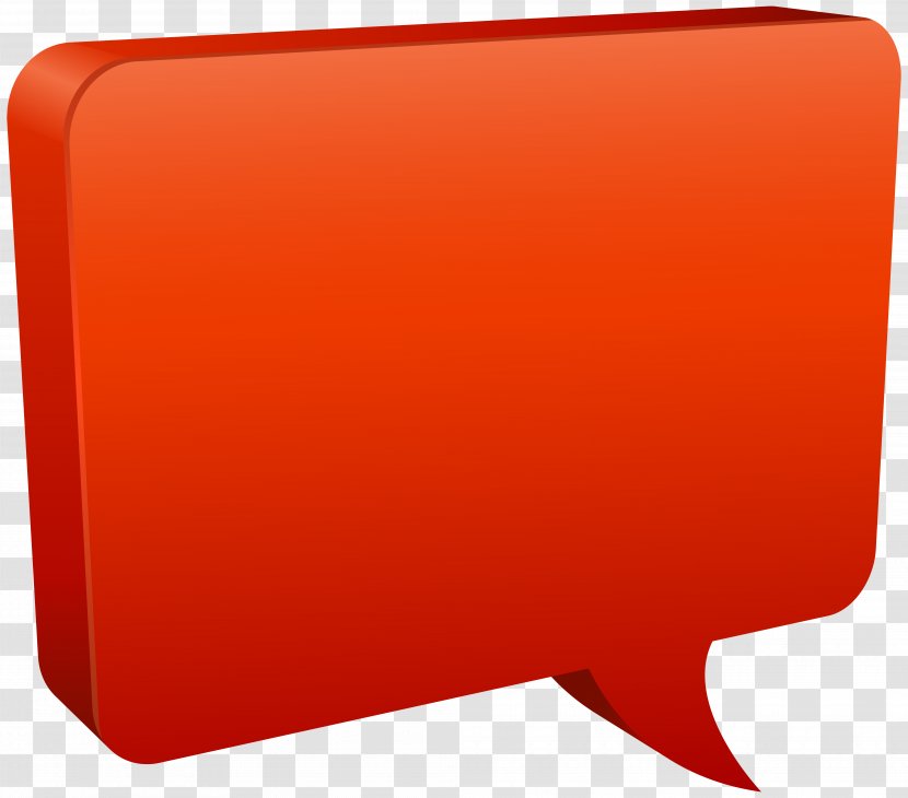 Rectangle Red - Product Design - Speech Bubble Clip Art Image Transparent PNG