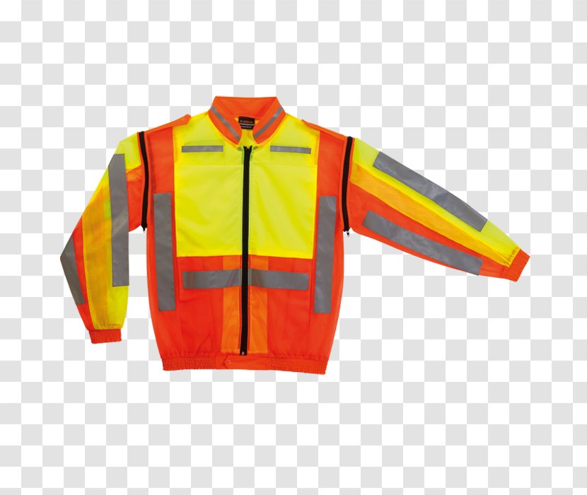Jacket Sleeve T-shirt High-visibility Clothing - Yellow Transparent PNG
