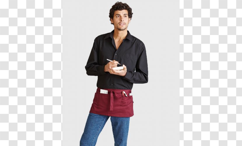 Apron T-shirt Bartender Pocket Cook - Kitchen Transparent PNG