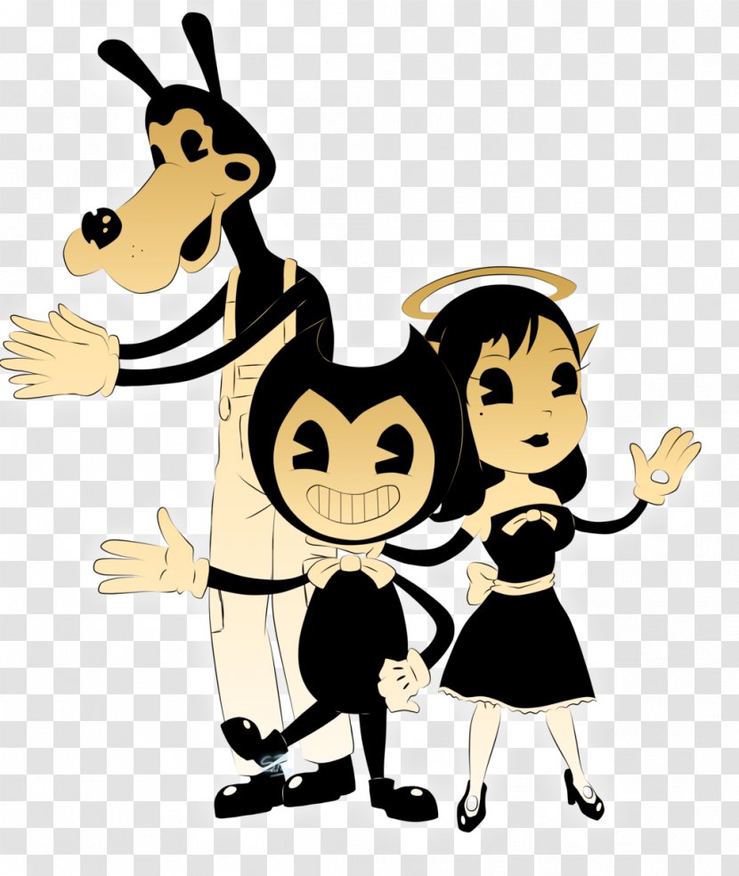 Bendy And The Ink Machine Drawing YouTube Cartoon - Fan Art Transparent PNG