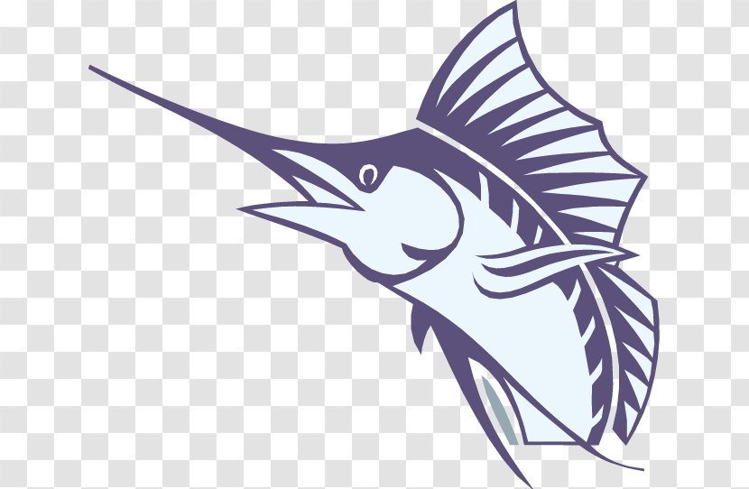 Ballston Spa Atlantic Blue Marlin Swimming Fishing - Sponsor - Cartoon Fish Transparent PNG