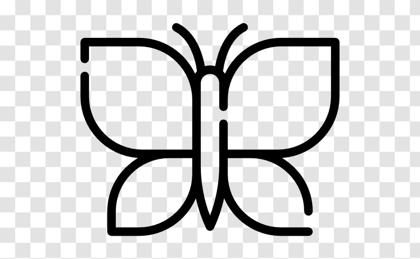 Butterfly Psd - Symmetry - Black And White Transparent PNG