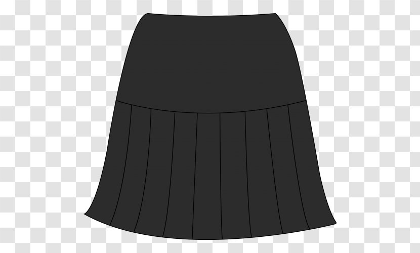 Skirt Black M - And Pleated Transparent PNG