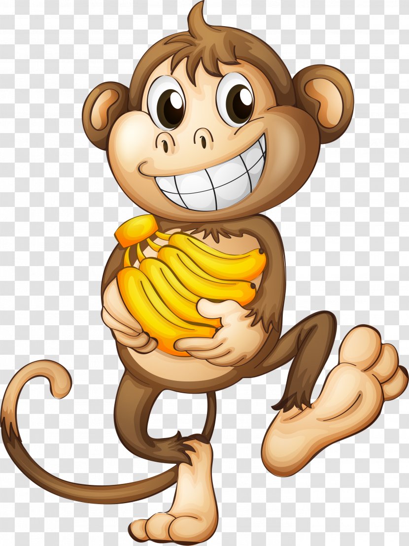 Monkey Banana Clip Art - Photography - Cute Transparent PNG