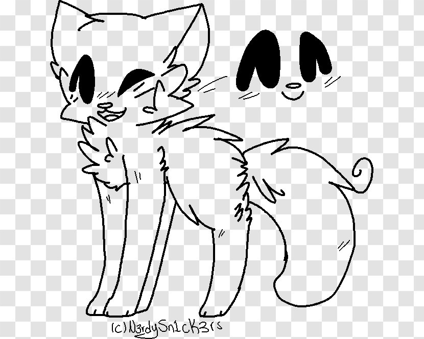 Whiskers Winged Cat Drawing - Cartoon Transparent PNG