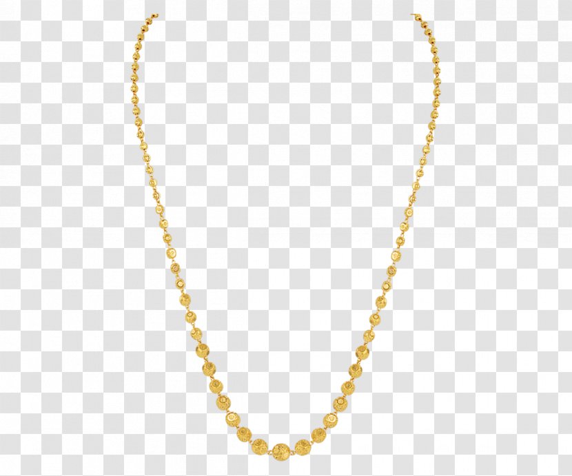 Earring Necklace Jewellery Pearl Diamond - Gold Chain Transparent PNG
