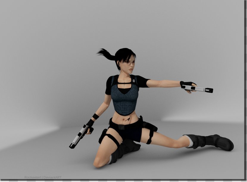 Lara Croft Rendering Blender Cycles Render 3D Computer Graphics Transparent PNG