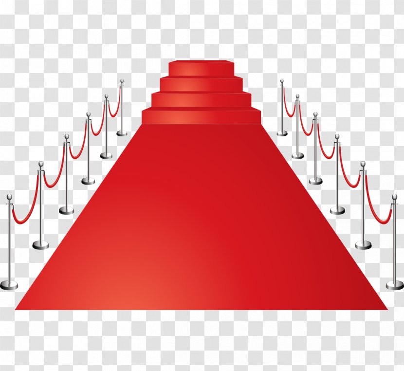 Red Carpet Euclidean Vector - Vexel - Stairs Fence Transparent PNG