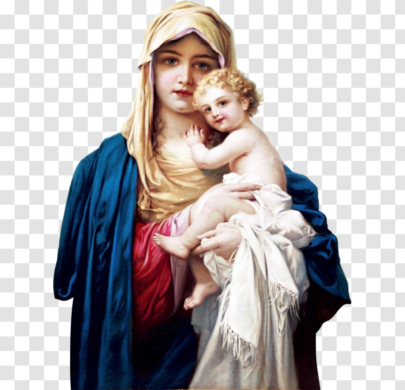 Mary Eleusa Icon Child Jesus Mother Madonna - Outerwear Transparent PNG