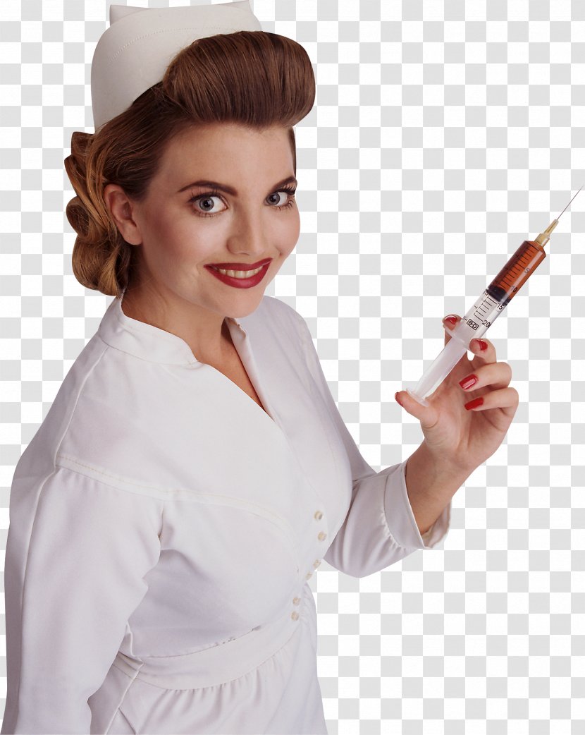 Nursing Hypodermic Needle Injection Registered Nurse Syringe Transparent PNG