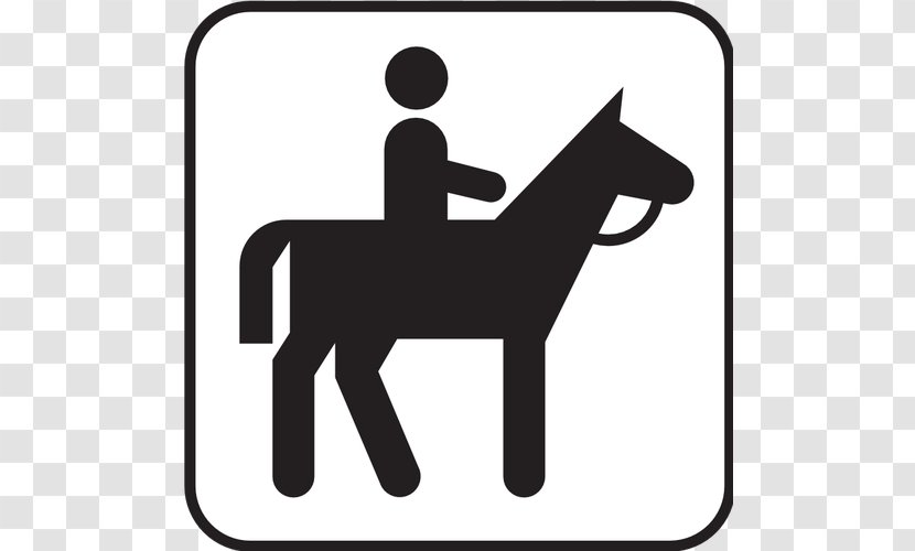 Horse&Rider Equestrianism Icon - Area - Trail Ride Cliparts Transparent PNG