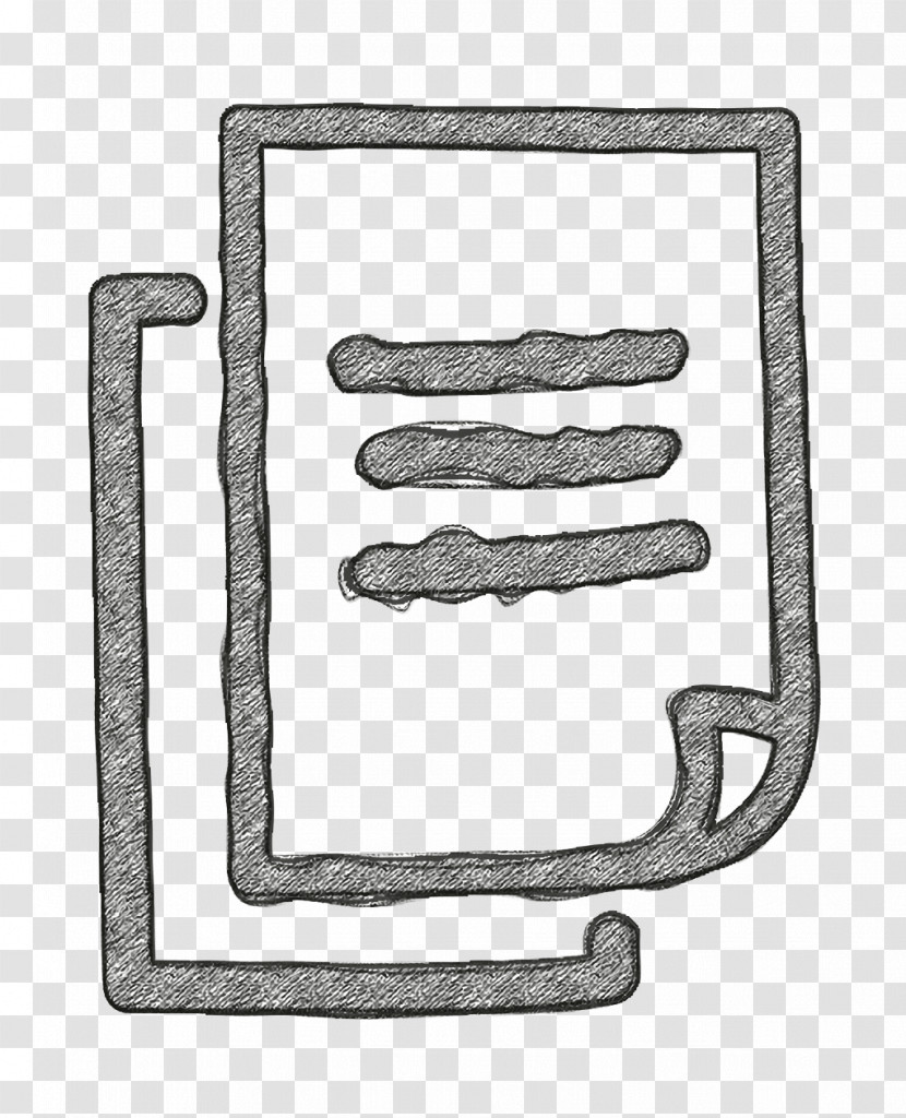Pages Hand Drawn Interface Symbol Icon Interface Icon Hand Drawn Icon Transparent PNG