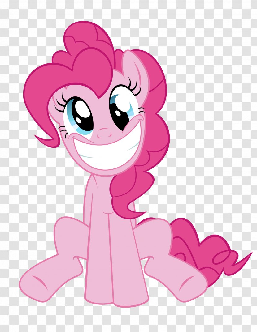 Pinkie Pie Smile Applejack Twilight Sparkle Pony - Silhouette Transparent PNG