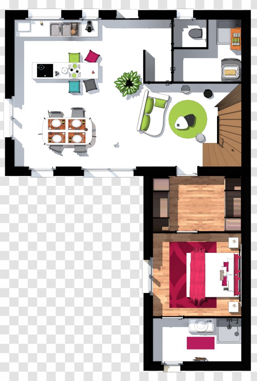Floor Plan House Secondary Suite Bedroom - Room Transparent PNG