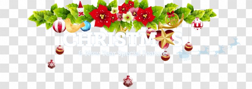Food Christmas Day Holly Garland Greeting & Note Cards - New Year Celebration Transparent PNG