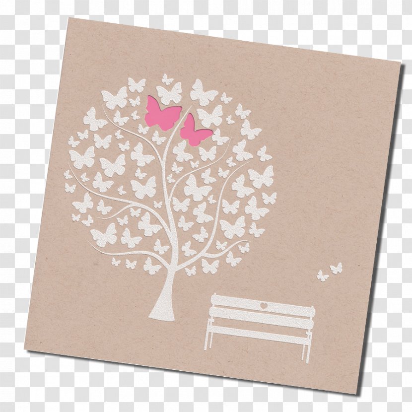 Kraft Paper Wedding Invitation Marriage Dragée - Pink Transparent PNG