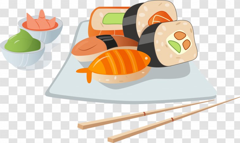 Sushi Chopsticks Side Dish Meal Product - Garnish - Food Group Transparent PNG