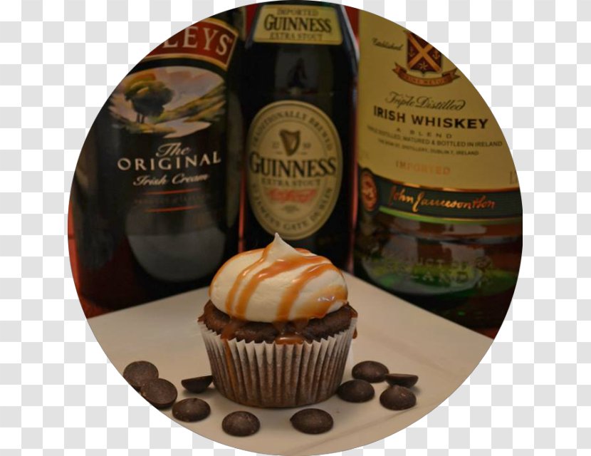 Irish Cream Car Bomb Whiskey Praline Cupcake - Food Transparent PNG