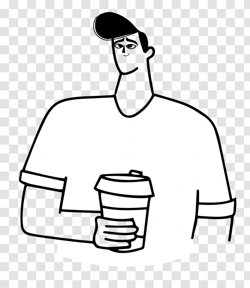 Holding Coffee Transparent PNG