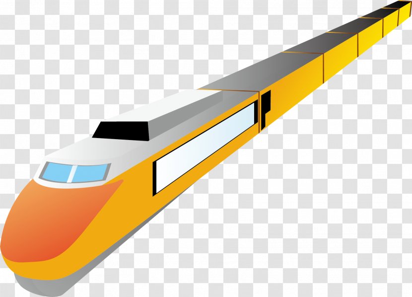 Guangzhouu2013Kowloon Through Train Rail Transport High-speed - Dwg - Hand-painted Transparent PNG